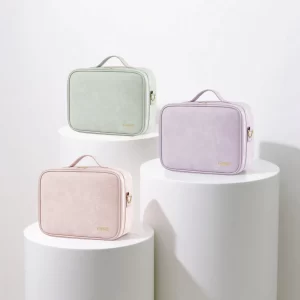 lighted makeup bag with mirror & 3-Color Dimmable Light